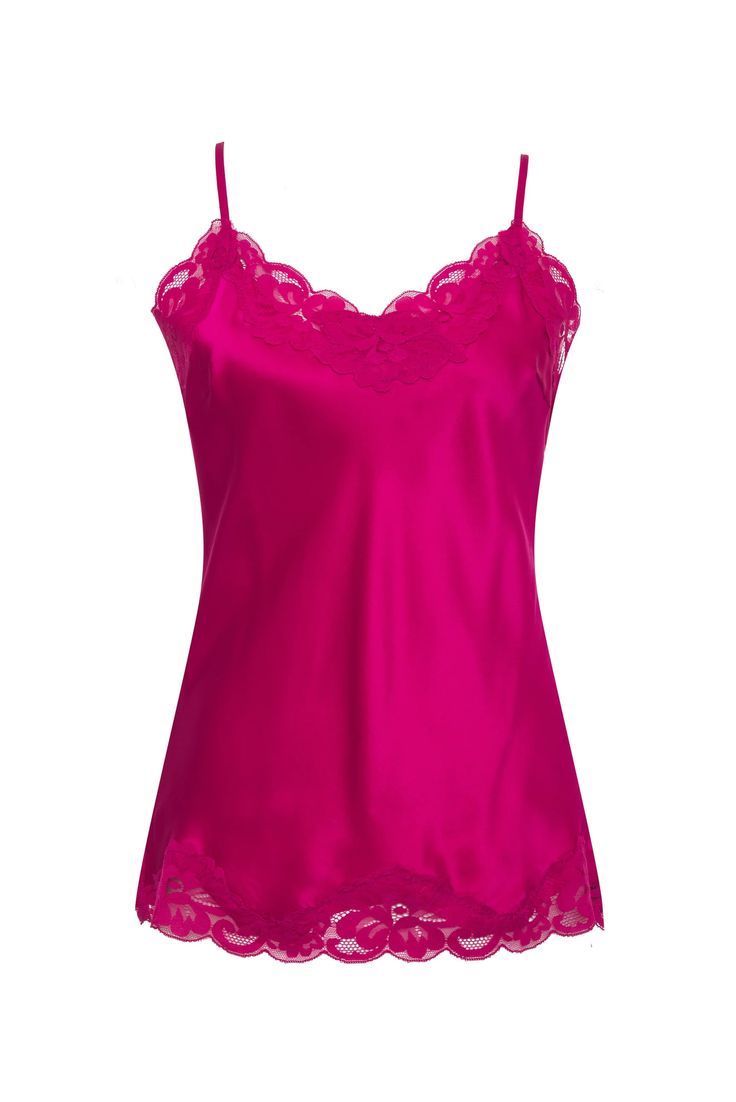 Floral Lace Silk Cami Pink Pink – Gold Hawk Clothing Elegant Pink Camisole With Built-in Bra, Feminine Lace Camisole, Feminine Delicate Lace Camisole, Feminine Delicate Lace Camisole Top, Feminine Silk V-neck Camisole, Feminine Lace Trim Spaghetti Strap Camisole, Feminine Lace Trim Camisole With Spaghetti Straps, Elegant Spring Camisole Sleepwear, Spring Silk Tank Top With Lace Trim