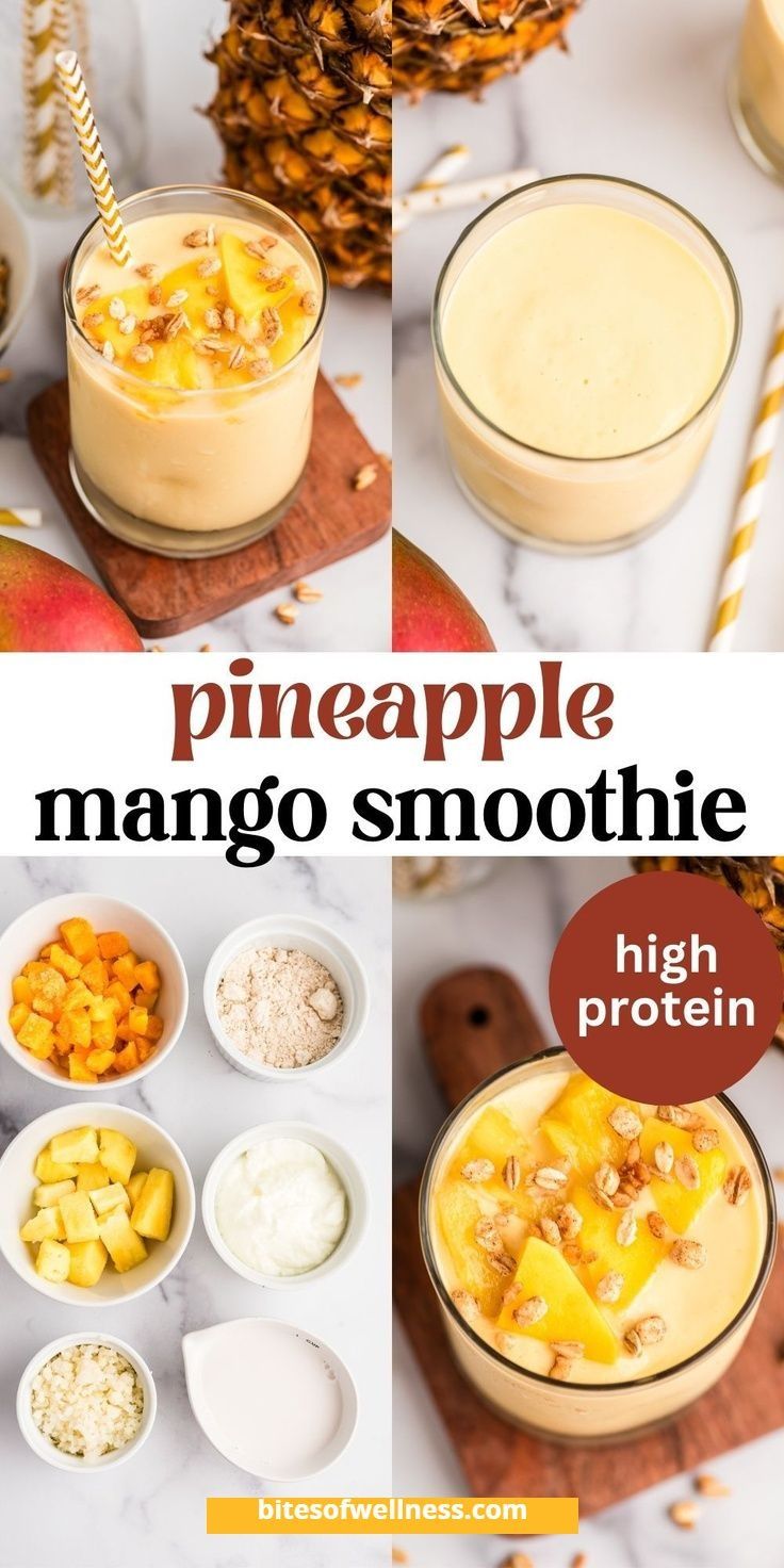 pineapple mango smoothie recipe with high protein