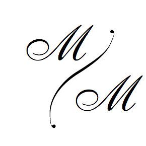 the letter m in cursive handwriting