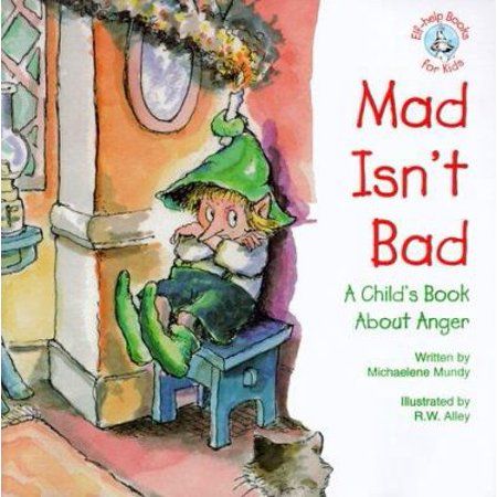 the book cover for mad isn't bad, with an elf sitting on a chair