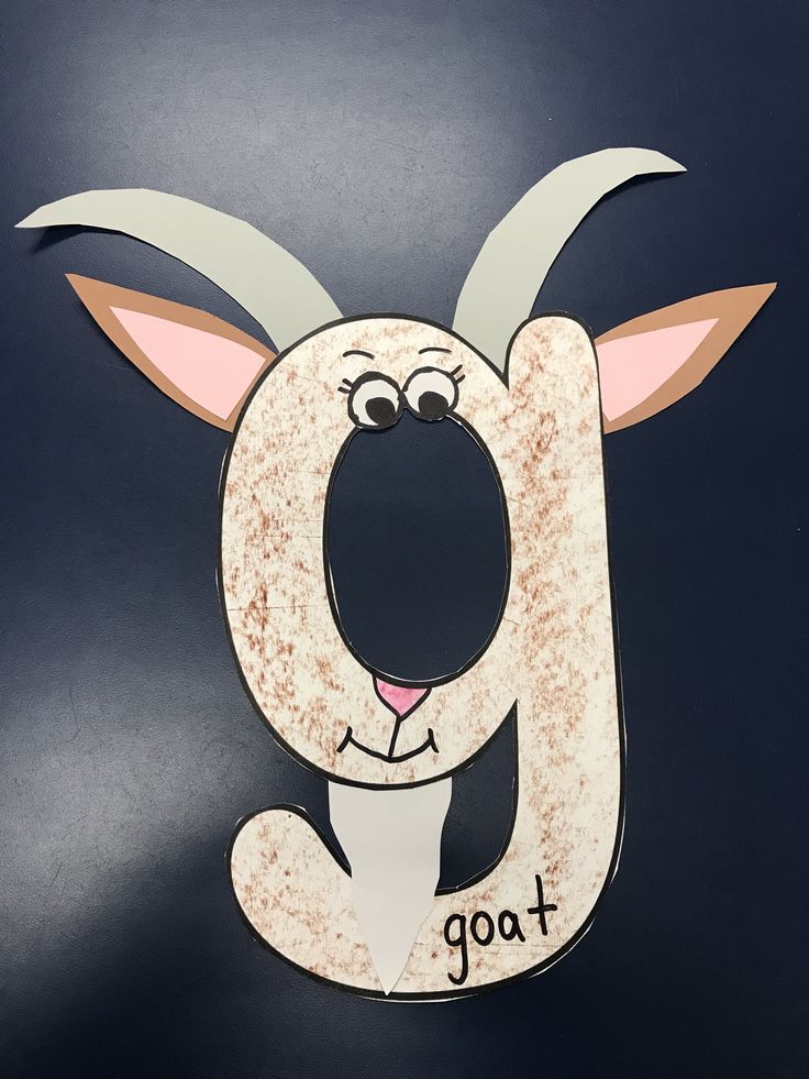 a paper cut out of a koala with the word goat on it's face