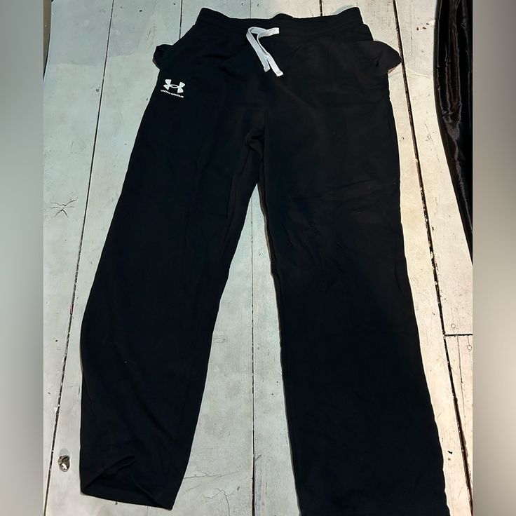 Never Worn, Brand New Accepting Offers Casual Under Armour Pants, Under Armour Bottoms With Pockets, Under Armour Casual Loungewear Pants, Under Armour Black Sweatpants With Pockets, Under Armour Black Pants With Pockets, Casual Under Armour Pants For Loungewear, Casual Under Armour Sweatpants, Casual Under Armour Loungewear Pants, Casual Cotton Pants By Under Armour