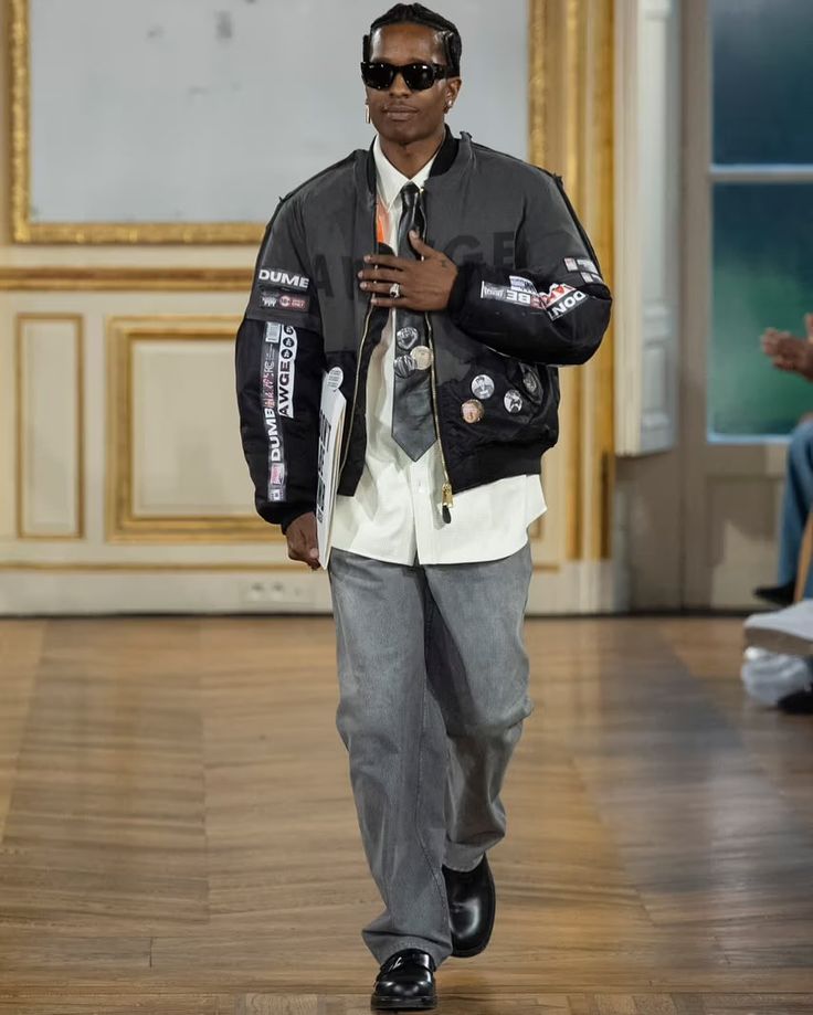 A$AP ROCKY . AMERICAN SABOTAGE . DON’T BE DUMB . 2024 Archived Fashion Men, Asap Mob Aesthetic, Asap Rocky Formal Outfits, Asap Rocky 2024, Asap Rocky Outfits Style, Asap Rocky Fits, A Ap Rocky Fashion, American Sabotage, Dress Like An Artist