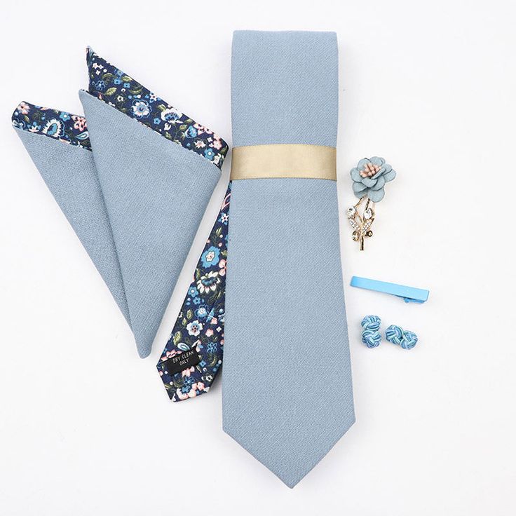 The Sky Blue Tie Set - Jack and Miles Trending Wedding Colors, Dusty Blue Tie, Feather Bow Ties, Trending Wedding, Kids Ties, Wedding Color Trends, Tie Matching, Second Wedding, Groom Ties