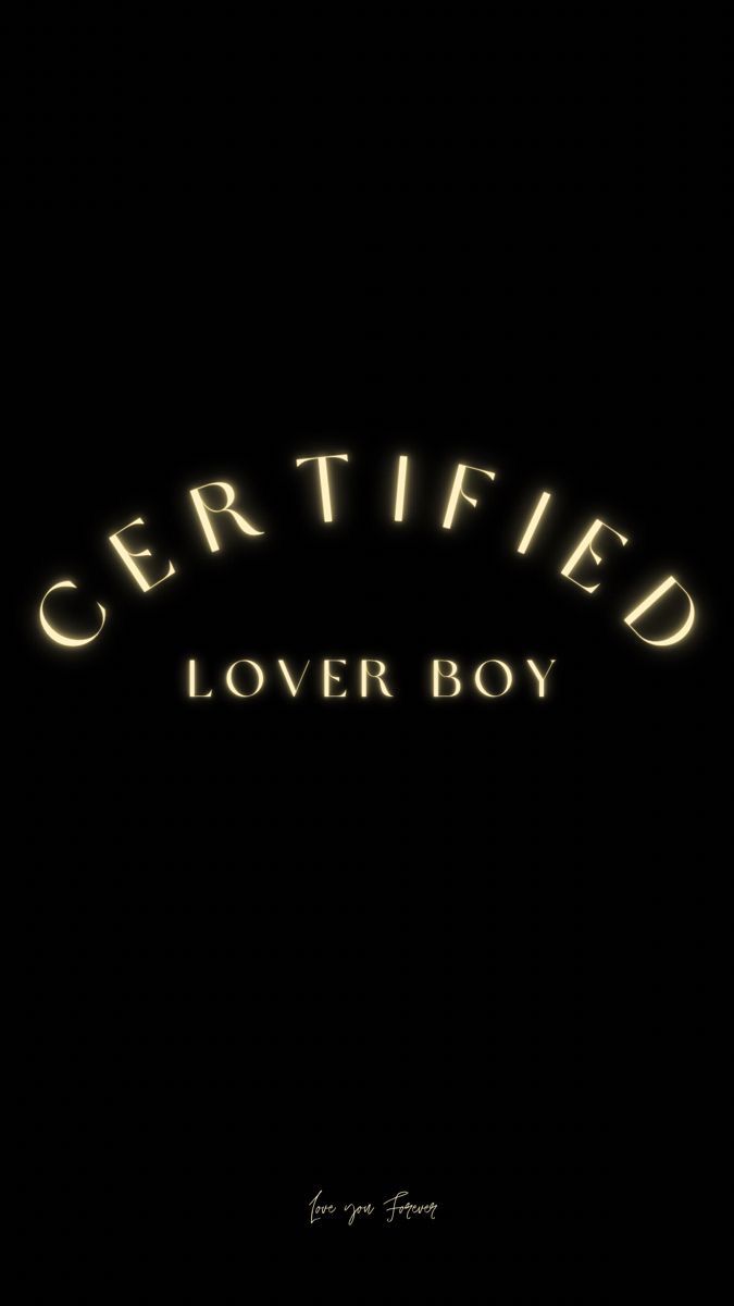 a sign that says certified lover boy in the middle of it's neon letters