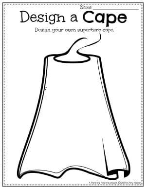 a coloring page with the words design a cape