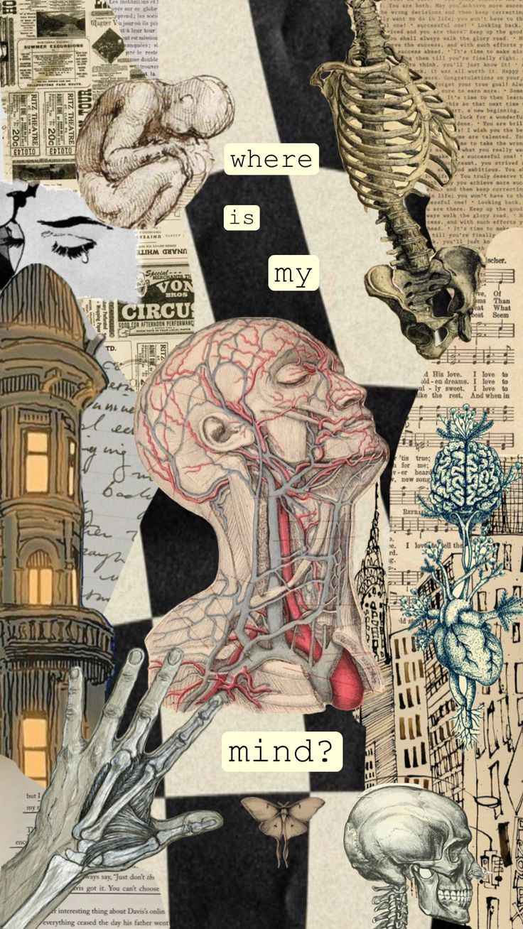 the collage shows different types of art and things that are depicted in this image