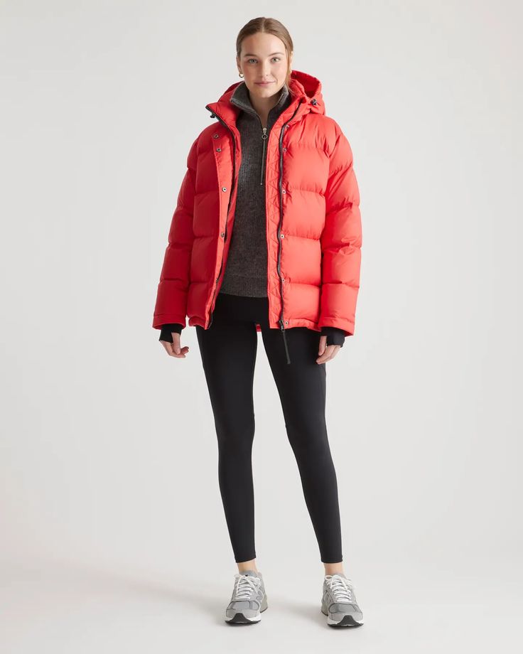 Responsible Down Puffer Jacket The Super Puff, Super Puff, Winter Wardrobe Essentials, Boyfriend Cardigan, Down Puffer Jacket, Performance Leggings, Silk Slip, Animal Welfare, Best Practices