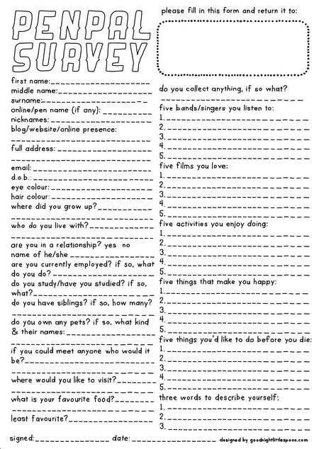 a printable survey sheet with the words,'pendal survey'on it