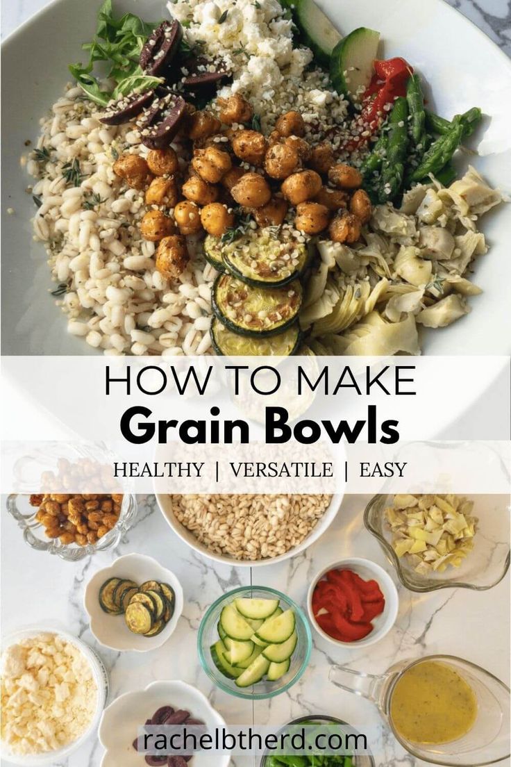 an image of how to make grain bowls