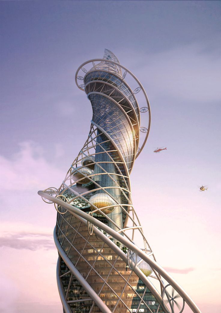 an artistic rendering of a futuristic building