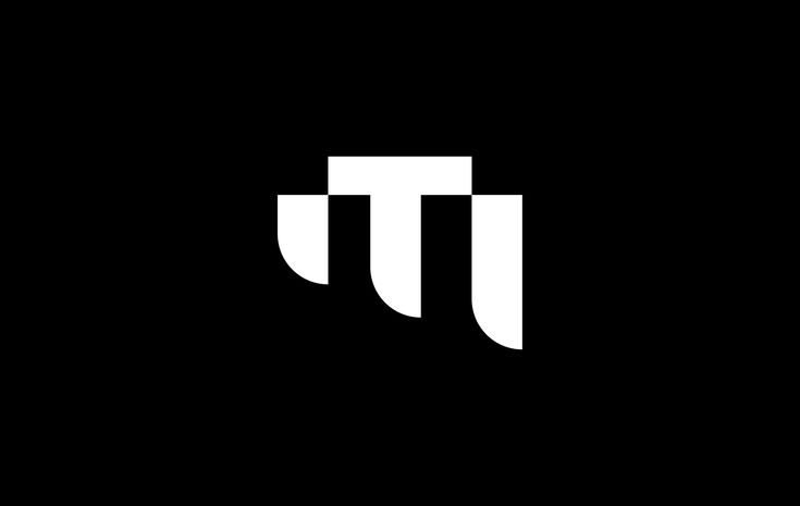 the letter tj is made up of two white letters on black background, and it appears to be monogrammed