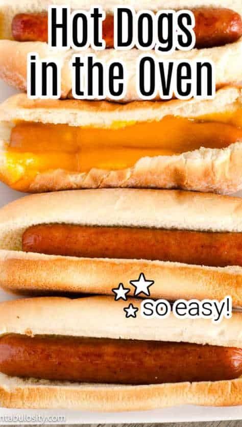 Baked hot dogs on buns, lined up next to one another. Hot Dogs And Biscuits, How To Cook Hotdogs In The Oven, Ways To Cook Hot Dogs Ideas, Bake Hotdogs In Oven, Cook Hot Dogs In Oven, Oven Hot Dogs Baking, How Long To Bake Hot Dogs In The Oven, Broiled Hot Dogs In Oven, Baked Hot Dogs In The Oven