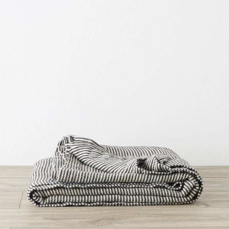 Ellis Stripe Linen Bed Cover - textiles Best Black Friday Sales, Flax Weaving, Linen Bed Cover, Elsie Green, Linen Bed, Summer Blanket, Linen Bedroom, Art Deco Lighting, Best Black Friday