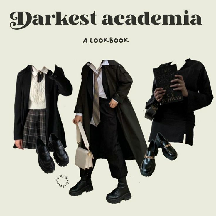 Trash Clothes Aesthetic, Entp Outfit Aesthetic, Horror Academia Outfits, Darkest Academia Aesthetic Outfit, Gothic Academia Outfits, Black Academia Outfit, Darkest Academia Outfit, Darkest Academia Aesthetic, Dollcore Outfits