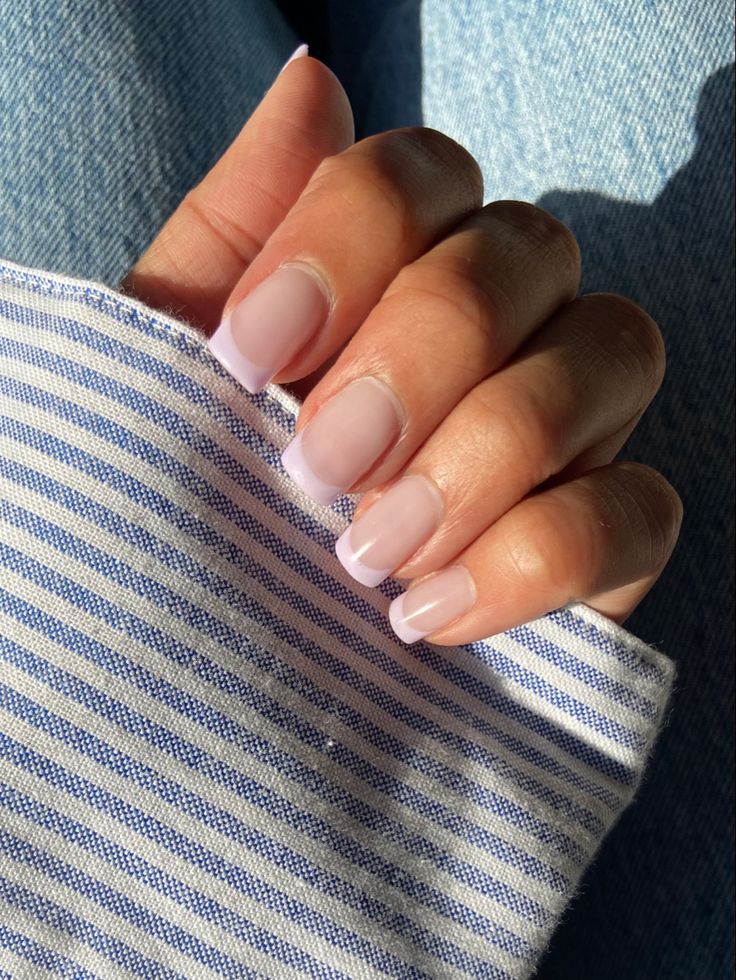 Lavender French Tip Nails, Lavender French Tip, Daily Ideas, Tip Nails, French Tip Nails, Nail Tips, Spring Nails, Lilac, Lavender