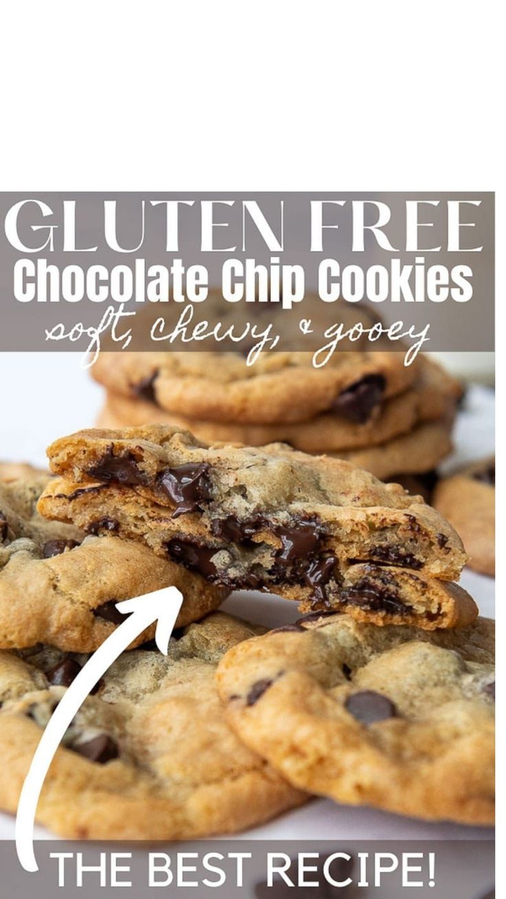 gluten free chocolate chip cookies Chocolate Chip Cookies With Gluten Free Flour, Soft And Chewy Gluten Free Chocolate Chip Cookies, How To Make Gluten Free Cookies, Gluten Free Chewy Cookies, Gluten Free Chewy Chocolate Chip Cookies, Gluten Free Cookie Pizza, Gooey Gluten Free Chocolate Chip Cookies, Gluten Free Butter Cookies Easy Recipes, The Best Gluten Free Cookies