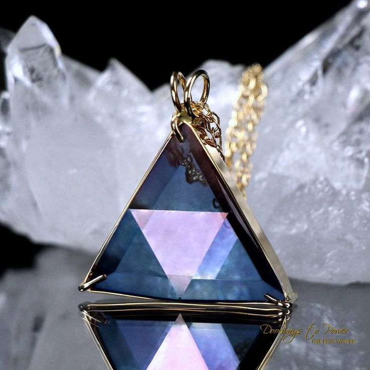 "Beautiful Vogel Crystal Star of David Pendant in 14k Gold, Blessed & Energized by at one the worlds most powerful vortexes in the world, that sits on a crystal plate 270 miles in diameter. The name Tanzan Aura Quartz derives from this color likeness to Tanzanite. Its colors are akin to the Finest Tanzanite gems. Tanzan Aura Quartz swiftly raises the vibratory signature of the user; this expands their personal mandala or 'original blueprint' which is contained within the blue 'seed' pearl, a Mystical Crystal Jewelry Gift, Mystical Gold Jewelry For Anniversary, Gold Mystical Jewelry For Anniversary, Mystical 14k Gold Jewelry Gift, Luxury Iridescent Jewelry As Gift, Luxury Iridescent Jewelry Gift, Luxury Iridescent Jewelry For Gift, Vogel Crystal, Crystal Plate