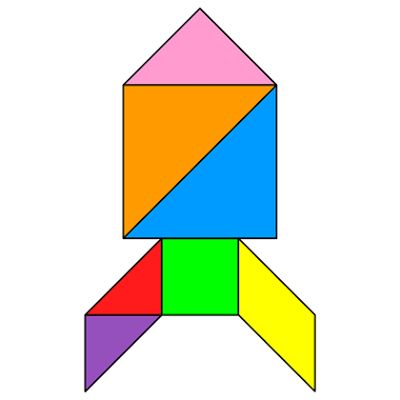 an image of a colorful object that is in the shape of a rocket or star