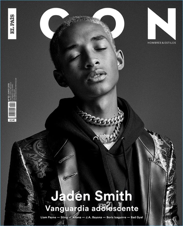 a man with his eyes closed on the cover of icon magazine