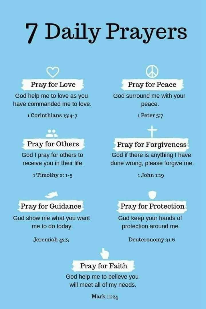 seven daily prayers for the 7 days of lentivity, including pray for peace and pray