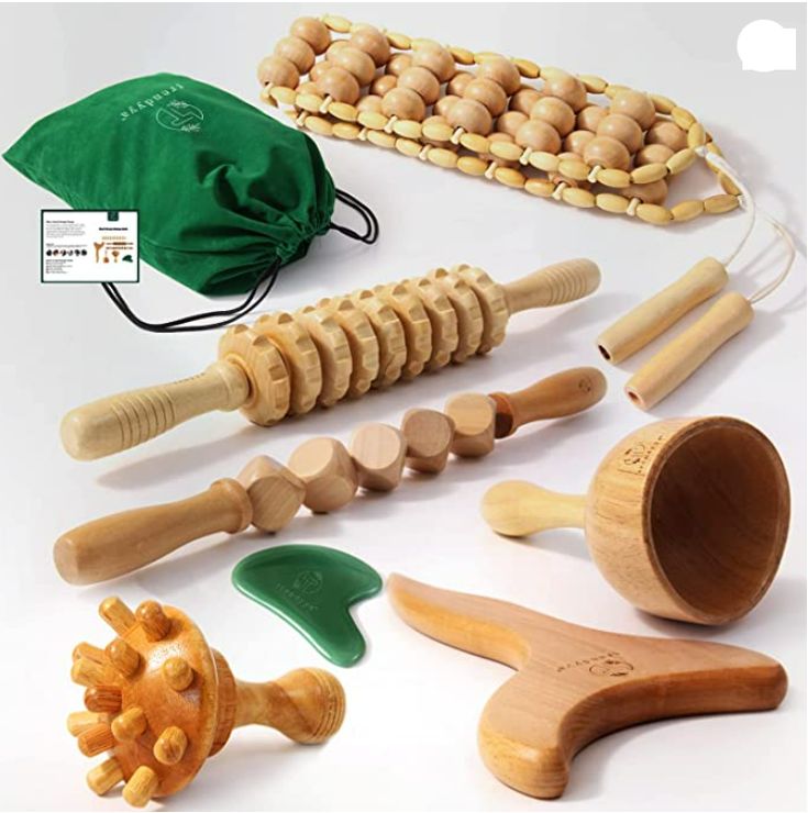 Wood Therapy Tools for Body Shaping, Wood Massage Tools and Maderoterapia Kit Colombiana for Anti-Cellulite, Lymphatic Drainage, Body Contouring and Sculpting Wood Therapy Body Sculpting, Body Contouring Business, Wood Therapy Tools, Wood Therapy, Wood Massage, Gua Sha Massage, Massage Equipment, Camp Life, Massage Room