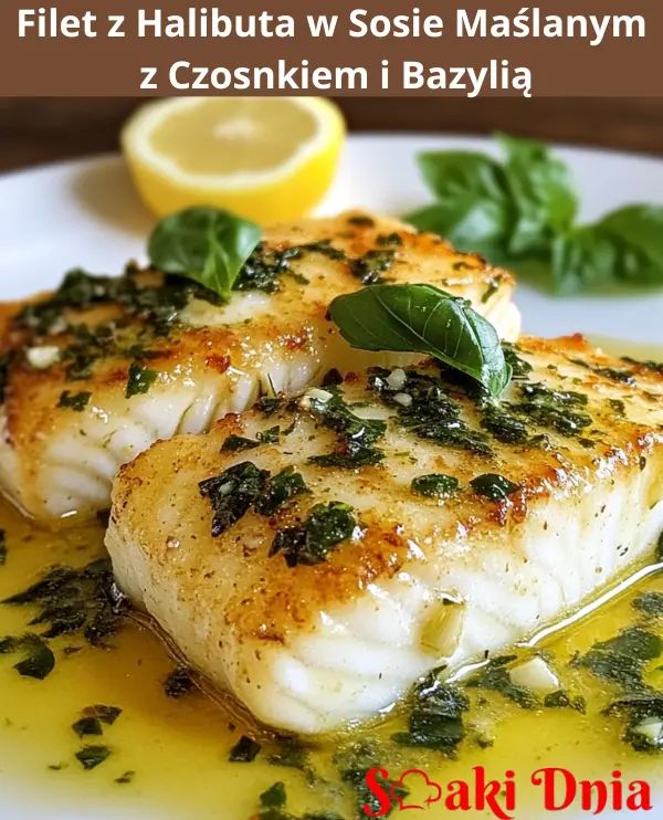 two fish fillets on a white plate with herbs