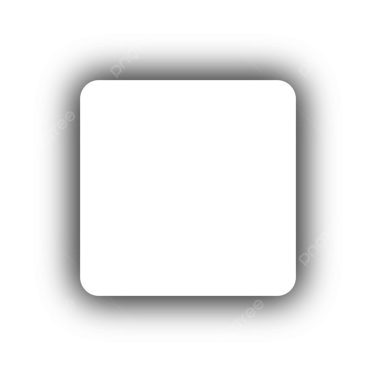 a white square with a shadow in the center on a white background for text or image