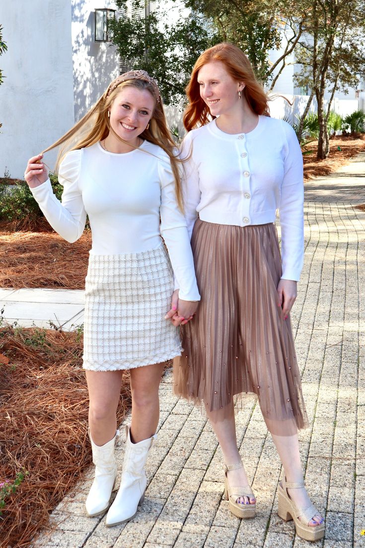 "Gracefully pleated with a touch of elegance - our Pearl Trim Midi Skirt! Made of 100% polyester, this skirt is perfect for adding a polished and sophisticated touch to your wardrobe. With its unique pearl trim, you'll stand out from the crowd in style! Perfect for any occasion. Fits true to size Color- Mocha Stand Out From The Crowd, Mocha, In Style, Midi Skirt, Medical, Trim, Skirt, Wardrobe, Quick Saves