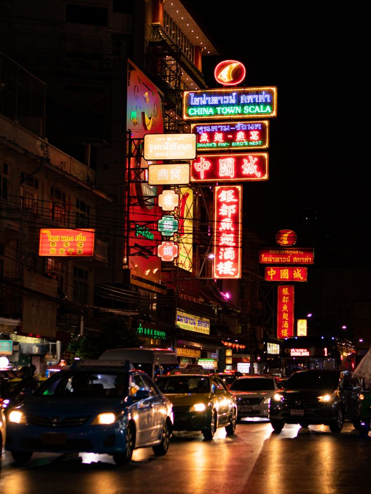 China Town in Bangkok China Town Photography, China Town, South Asia, Night City, Bangkok, China, Photography