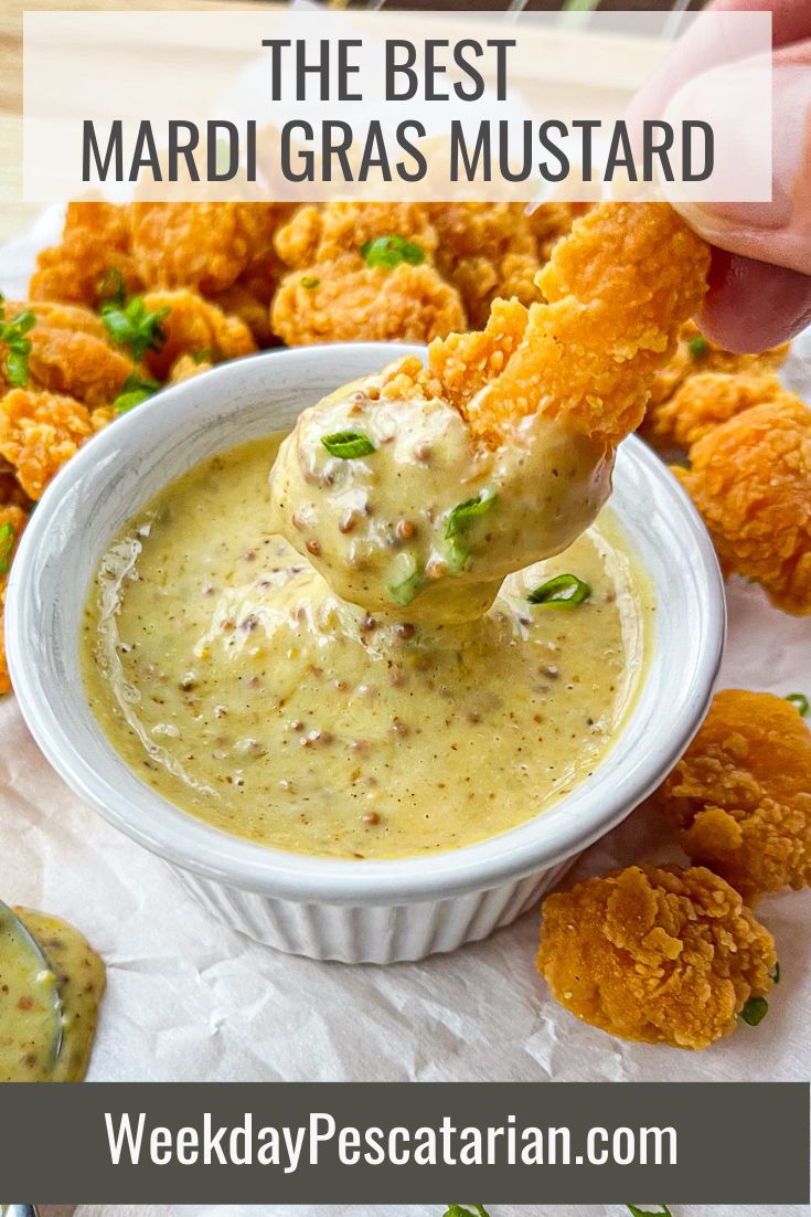 the best mardi gras mustard recipe is made with cheese and parmesan