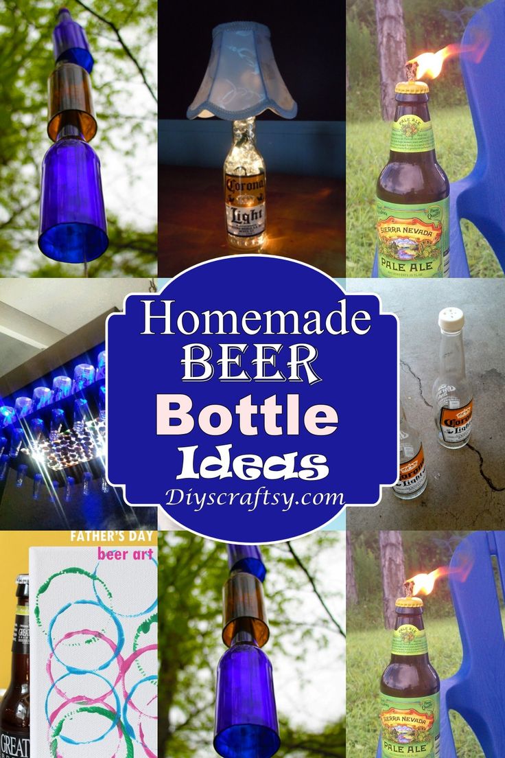 homemade beer bottle lights that are easy to make