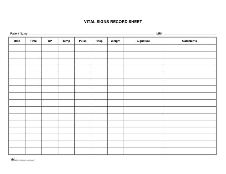 a printable sign up sheet with the words'v - signs record sheet '