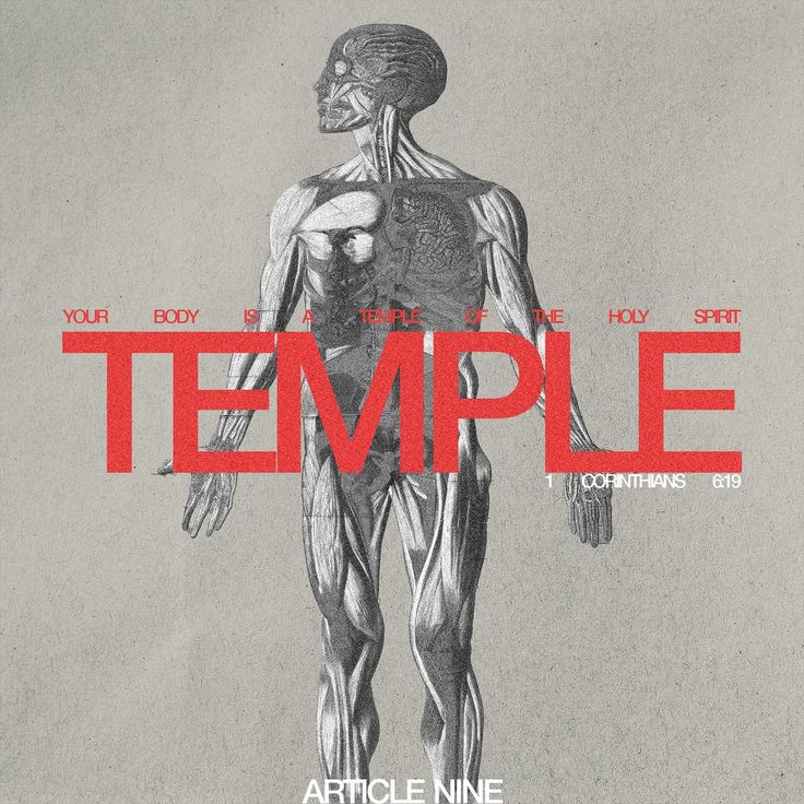 an image of a human body with the words temple on it