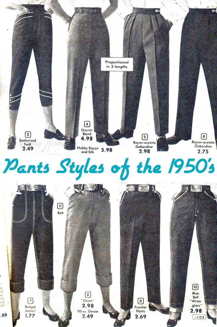 One of the most desired, and often most misunderstood, articles in the vintage wardrobe are the trousers. Today I’m going to delve a little bit into the basics of the transition of trousers f… 40s Mode, 1950 Fashion, Vintage Fashion 1950s, Capri Trousers, Women Trousers, Fashion 1950s, Vintage Trousers, 1950s Style, Stil Elegant