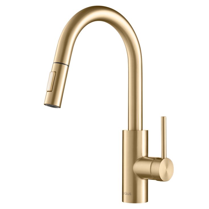 the brass faucet is shown on a white background