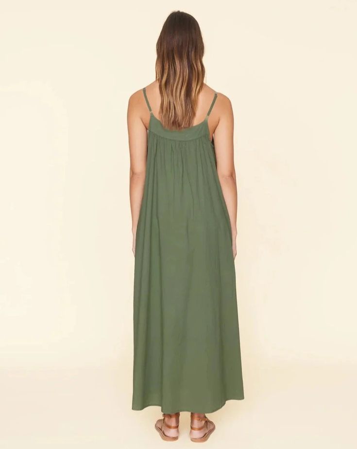 Xirena Tenley Dress Green Army – Thistle Hill Flowy Daywear Maxi Dress, Flowy Unlined Maxi Dress For Daywear, Daywear Sundress Maxi Dress Unlined, Spring Maxi Dress Relaxed Fit Unlined, Spring Relaxed Fit Unlined Maxi Dress, Summer Daywear Unlined Maxi Dress, Casual Unlined Maxi Dress For Daywear, Casual Daywear Maxi Dress, Relaxed Fit Unlined Sundress Maxi Dress