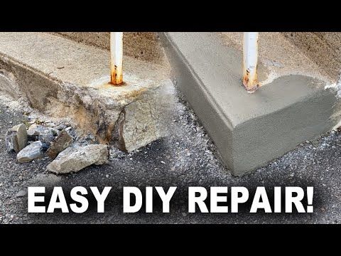 an easy diy repair project for concrete