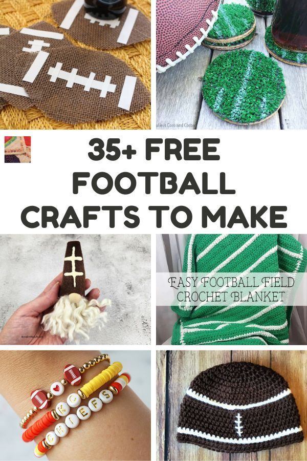 crochet football crafts for kids to make