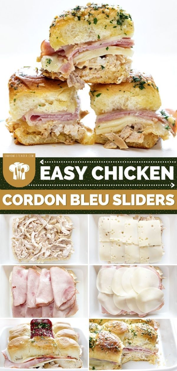 easy chicken cordon bleu sliders are the perfect appetizer for any occasion