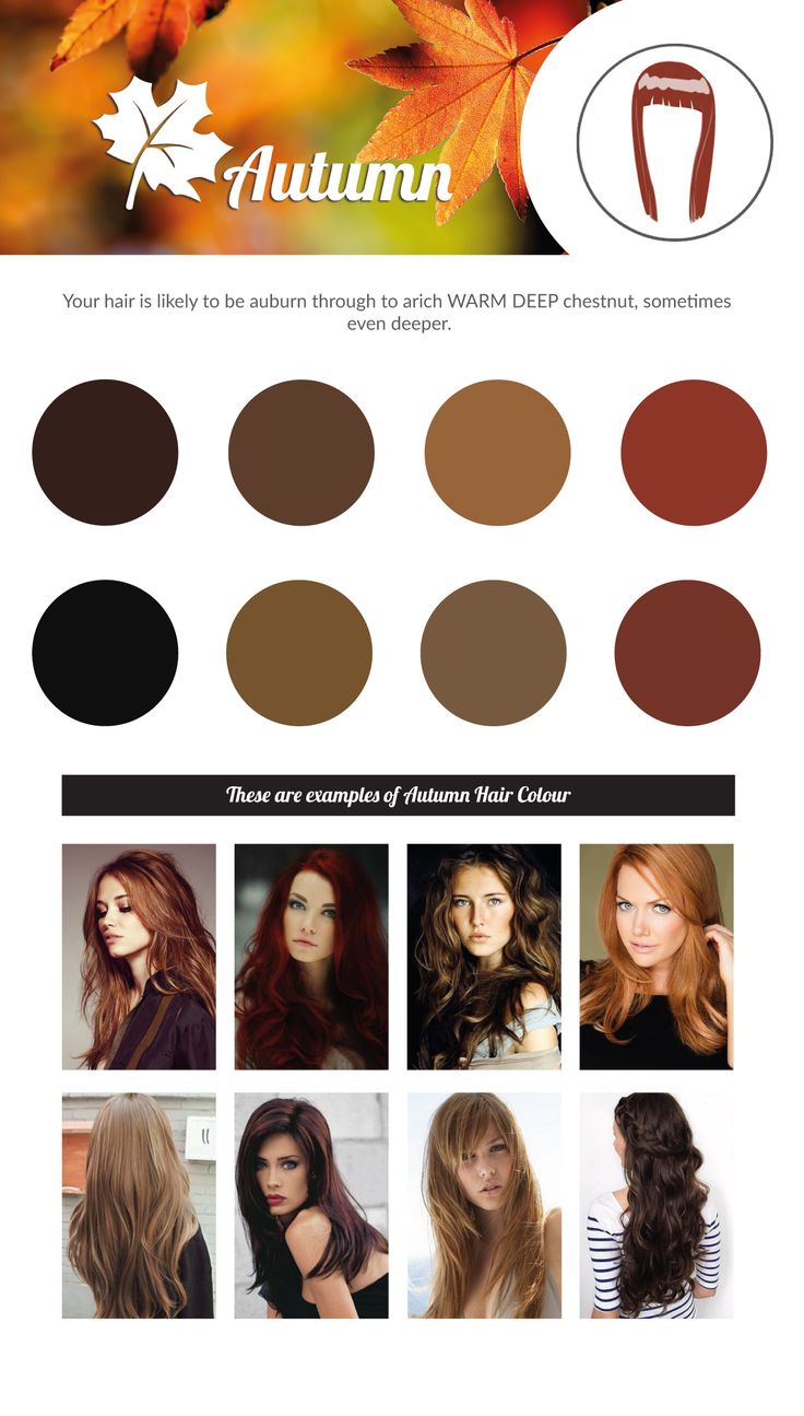 AUTUMN Hair Colour Chart. Autumn Tones Hair, Hair Colours For Deep Autumn, Hair Colour For Dark Autumn, Hair Color Ideas For Soft Autumn, Red Hair For Deep Autumn, House Of Colour Autumn Hair, Dark Autumn Hair Color Ideas, True Autumn Hair, Deep Autumn Hair Color Ideas