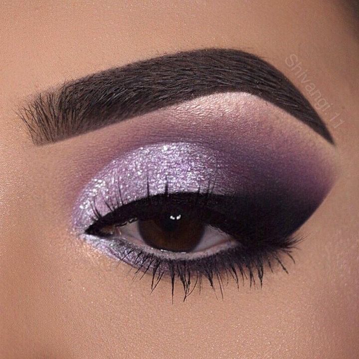 Quinceanera Makeup, Purple Makeup Looks, Make Up Designs, Ball Makeup, Makeup Morphe, Silver Makeup, Silver Eyeshadow, Complete Makeup, Purple Eye Makeup