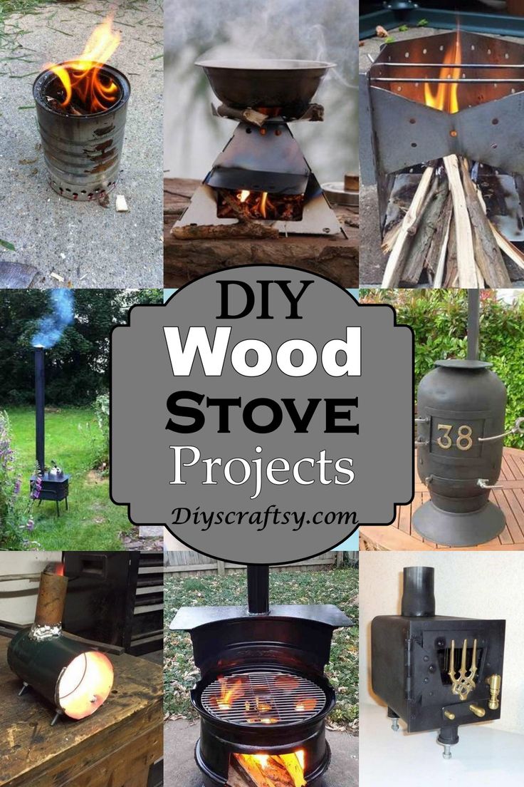 many different types of wood stoves with the words diy wood stove projects