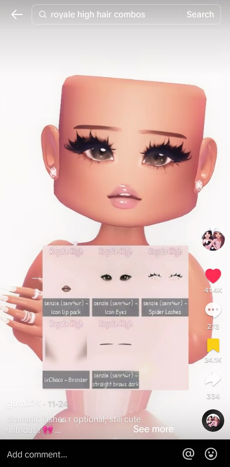 an animated image of a woman's face with different eyes and eyelashes on it