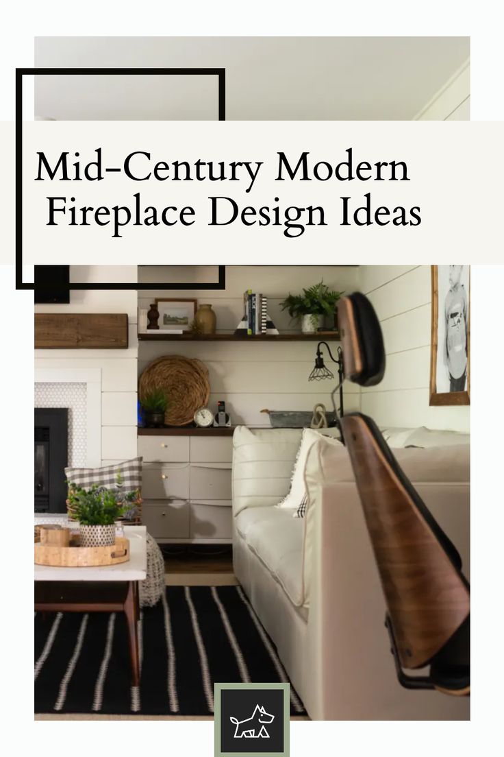 the mid century modern fireplace design ideas cover is featured in an article about how to use it