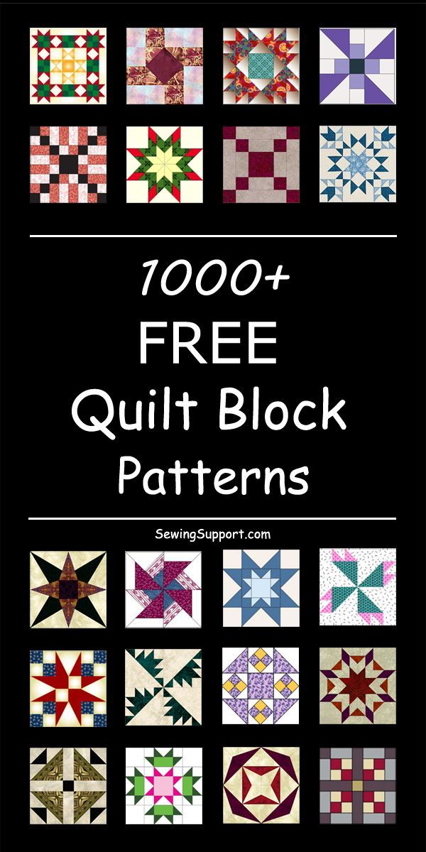 an image of quilt blocks with the words free quilt block patterns on it and below them