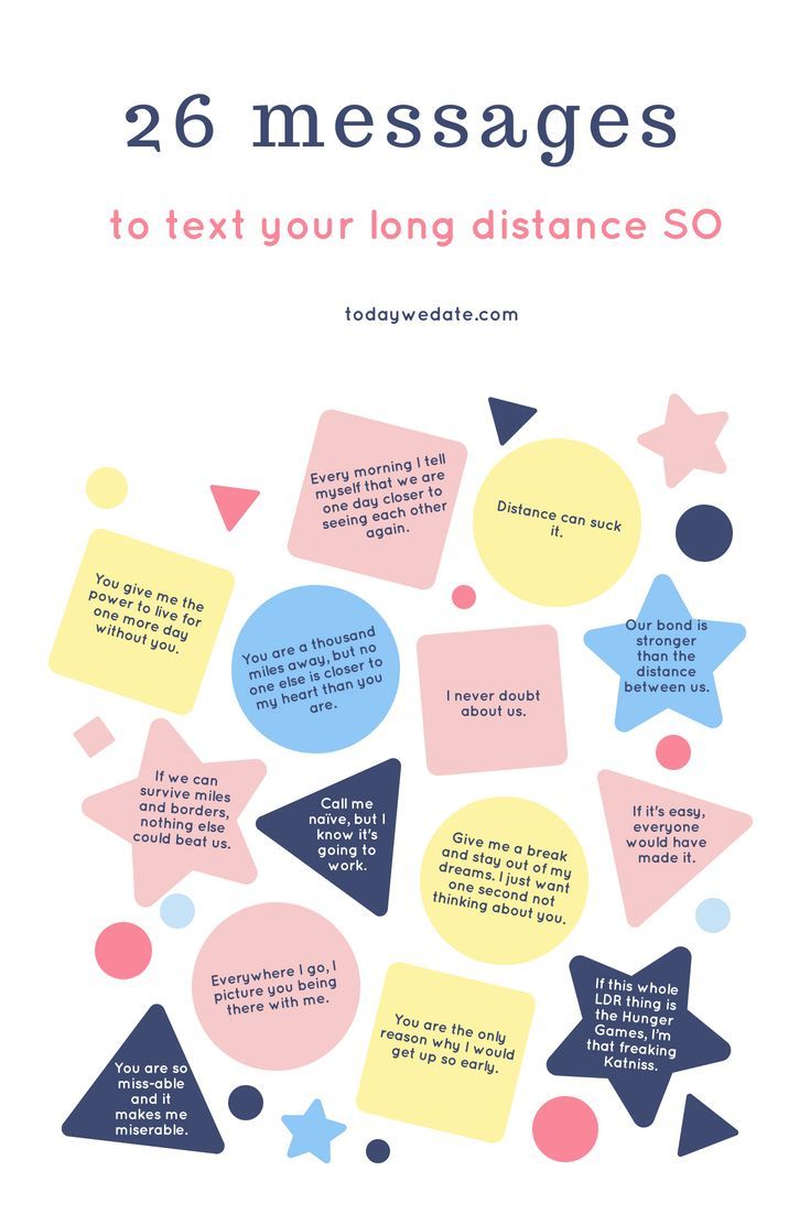 a poster with the words 26 messages to text your long distance so