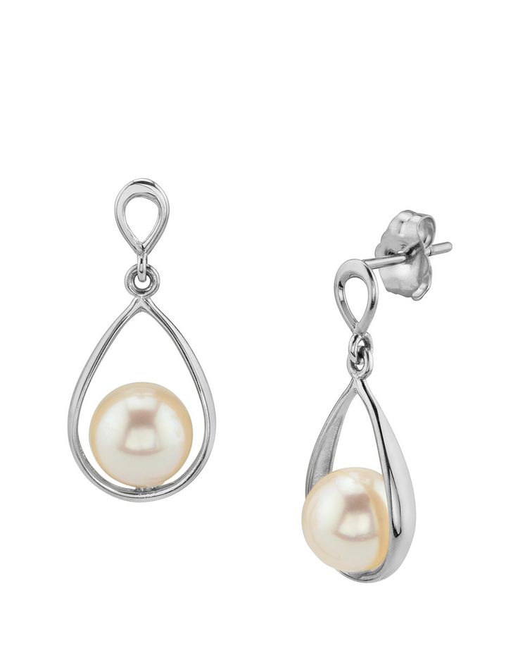 Freshwater Pearl Jess Earrings. #pearls  #white #earrings #diamond #jewelry #pearljewelry Classic Teardrop Pearl Earrings In White Gold, Formal Pearl White Drop Earrings, Timeless Teardrop Pearl Pendant Earrings, Classic Teardrop Earrings With High Luster, Akoya Pearl Drop Earrings For Formal Occasions, Classic Pearl Earrings With Pearl Pendant For Formal Occasions, Formal Drop Pearl Earrings With Pearl Pendant, Classic Teardrop High Luster Earrings, Classic Formal Pearl Earrings With Pendant