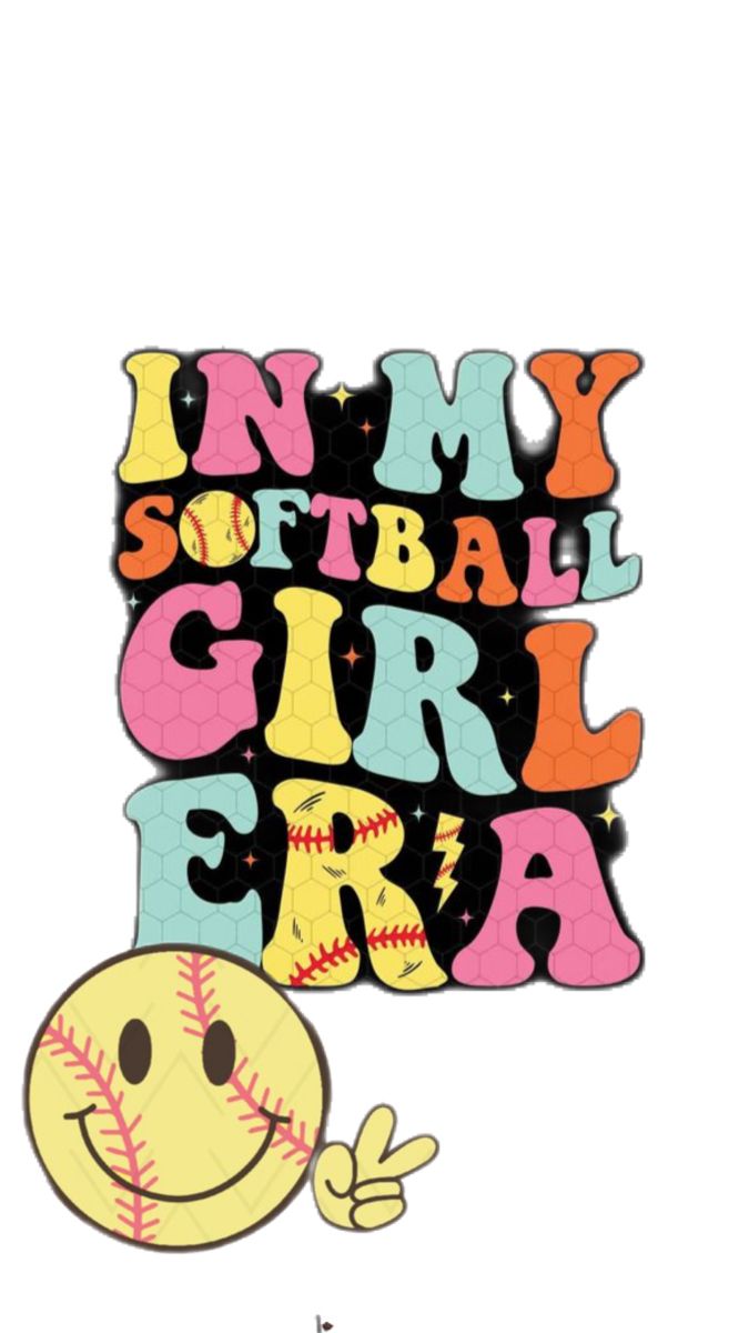 Softball era wallpaper colored Softball Wallpapers, Cute Softball Quotes, Softball Chants, Funny Softball Quotes, Softball Room, Softball Backgrounds, Era Wallpaper, Softball Accessories, Softball Crafts