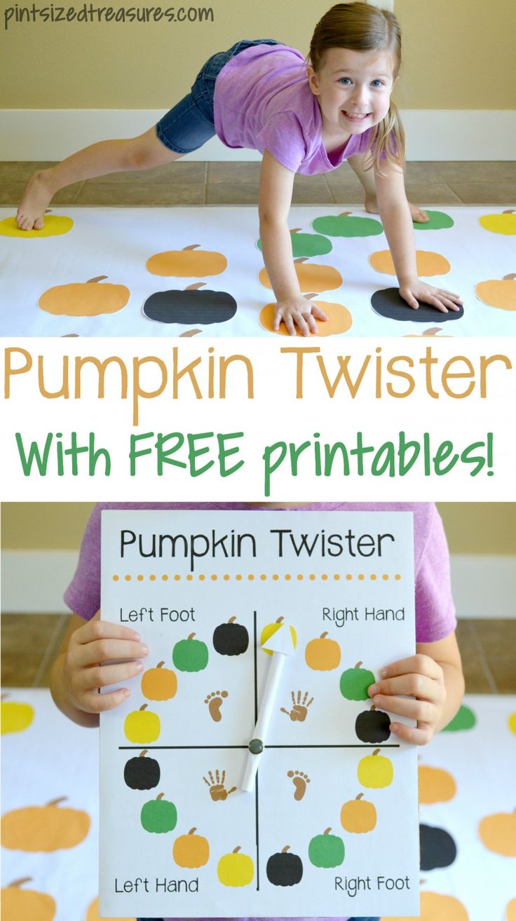 pumpkin twister with free printables for kids to practice counting and matching numbers